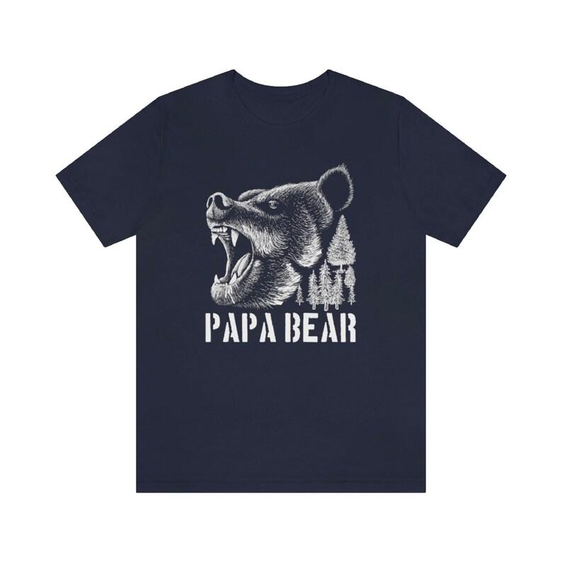 2025 Bigsize Retro Style Papa Bear Tshirt for Men Gift for Dad Graphic Tee Gift for Men Shirt Animal T-shirt Gifts Tees Top Kids
