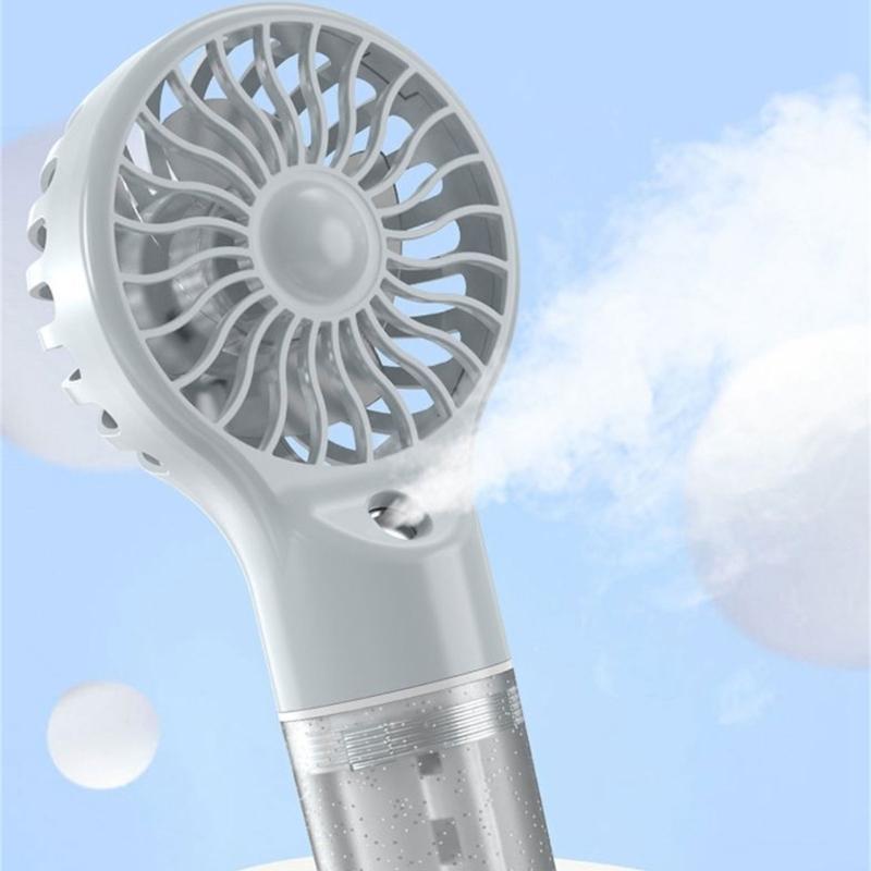Misting Fan Handheld Fan HandHeld Misting Fan Rechargeable 4 Speed Adjustment Small Mister Fan Cooling Water Spray