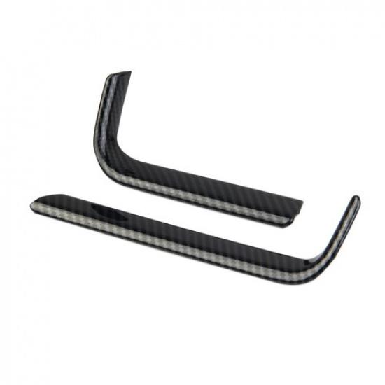 Carbon Fiber Style Dashboard Side Air Vent Outlet Trims for Chevrolet Tahoe