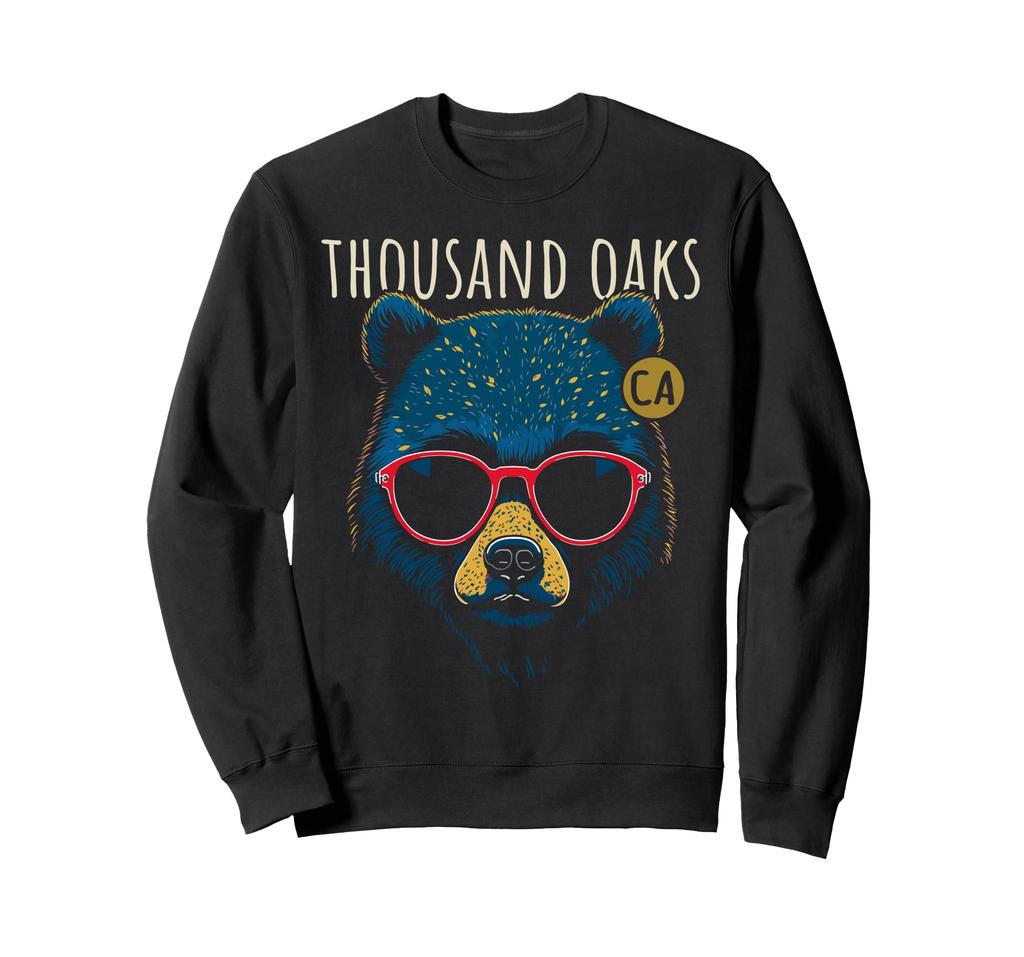 Thousand Oaks, California, USA, bear sunglasses design sweatshirt