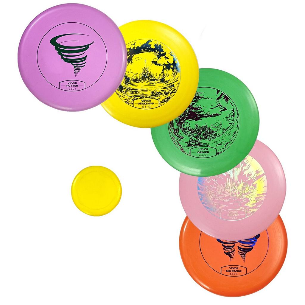 Disc Golf Set, 5 PCS Beginners Flying Discs, Disc Golf Starter Set for Full-Body Strength Training, with Putter, Mid-Range, Driver, Mini Marker, PDGA