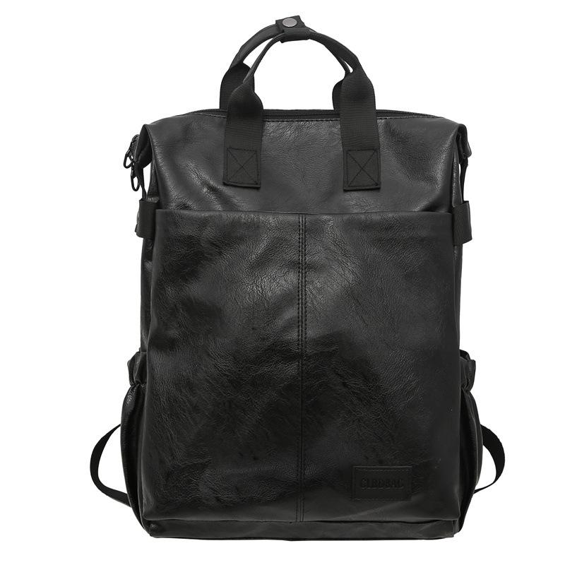 Schoolbag1011 New Fashion Backpack Men's Simple Casual Backpack College Student School Bag Large Capacity Travel Bag Tide