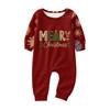 Familien-Weihnachtsdruck-Pyjamaset, Langarm und Lange Hose, Loungewear für die Feiertage