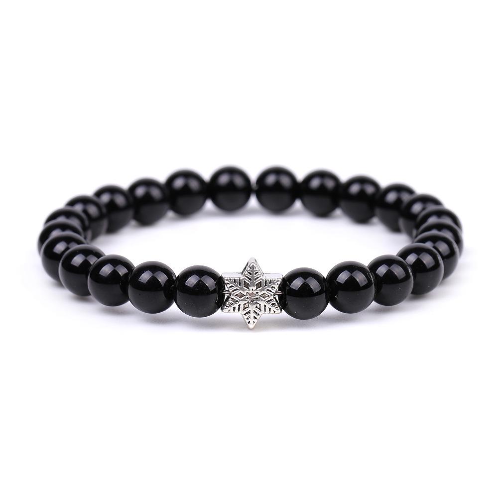 

Рождественский браслет из многоцветного натурального зеленого тигрового глаза - Праздничный ювелирный подарок