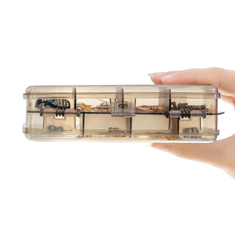 Transparent Double-layer Plastic Jewelry Storage Box Multi-purpose Organizer Container For Hair Clips Necklace Earring Jewelry