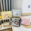 The new Japanese ins high-value fresh and sweet candy color girl transparent bar pain bag light crossbody bag