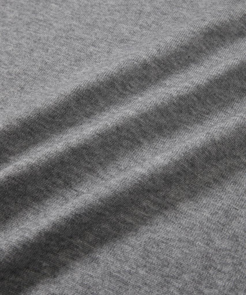 WEST GRAND BOULEVARD Ray Crop Half-Zip Knit Grey