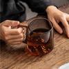 Wooden Tea Cup Simple Heat-resistant Light Luxury  Creative Tea Set with Handle Glass Cup