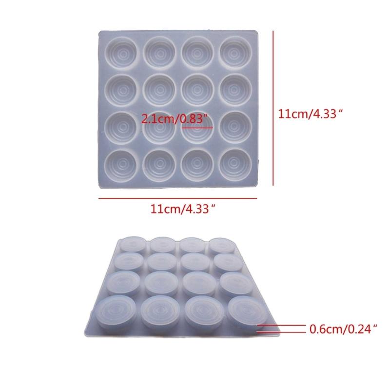Silicone Mat for Wax Seal Stamp Wax Sealing Pad Flat Round Disc Mold Tray for Epoxy UV Resin Craft Adhesive Waxing