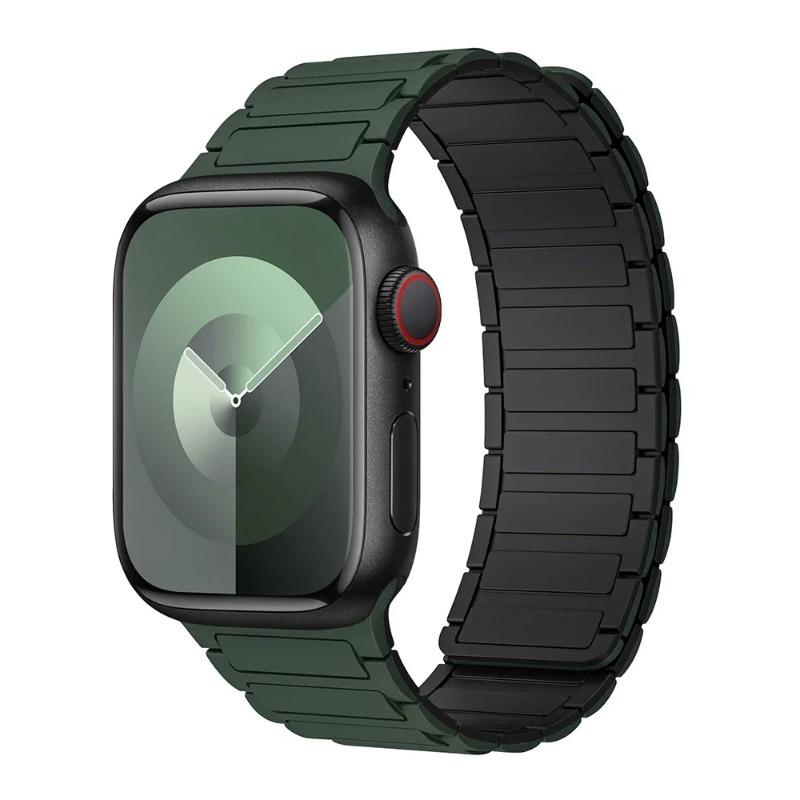 Magnetic Loop for Apple Watch 44mm 40mm 49mm 45mm 41mm 46mm Silicone Bracelet for IWatch Series 12 11 10 9 8 7 6 5 4 3 Se Ultra 2 Strap
