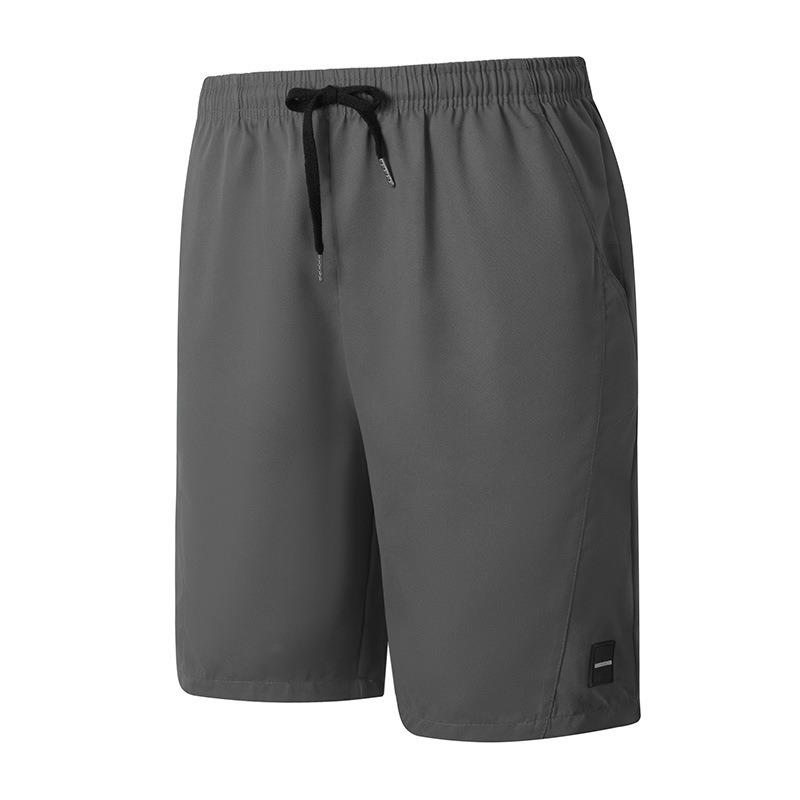 

Spring and Summer Shorts Casual Drawstring Pockets Elastic Multi-color Solid Color for Men S