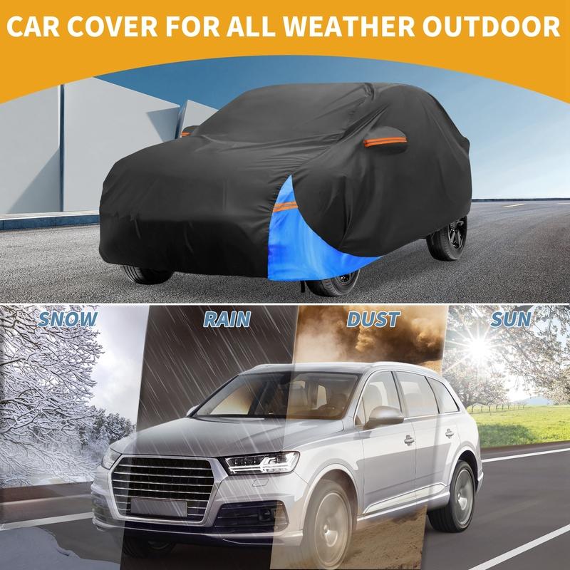 Motoforti All-Weather Waterproof Car Cover - UV-Resistant Outdoor Full Exterior Protection for Mg ZS 2017- 210D-PU