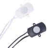 Interruptor com Sensor de Movimento PIR USB 5A DC 5-24V Detector de Sensor Infravermelho Corporal Inteligente para Fita de LED Interface Automática Preto Branco
