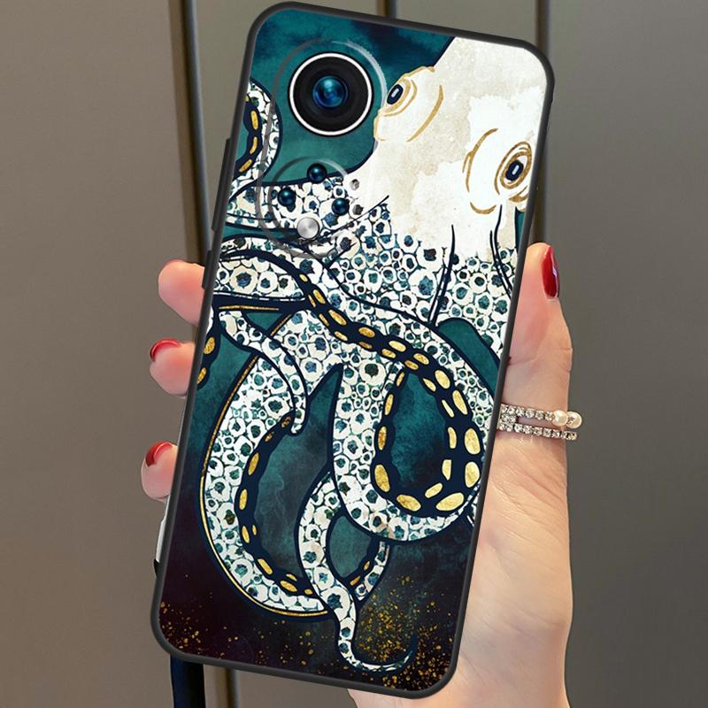 Marine Life Ocean Octopus Case For Honor Magic 6 Pro 5 Lite 50 70 90 X6 X7 X8 X9 Honor X6a X7a X8a X9a X8b X9b Cover