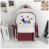 School bag new high-value fresh and sweet dachshund dog backpack junior high school students lightweight large-capacity backpack