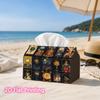 1pc, 2D Flat Printing, Tissue Box Mysterious Card Pattern Napkin Dispenser, Suitable for Family Gatherings, Car Decoration, Decorative Tissue Storage,