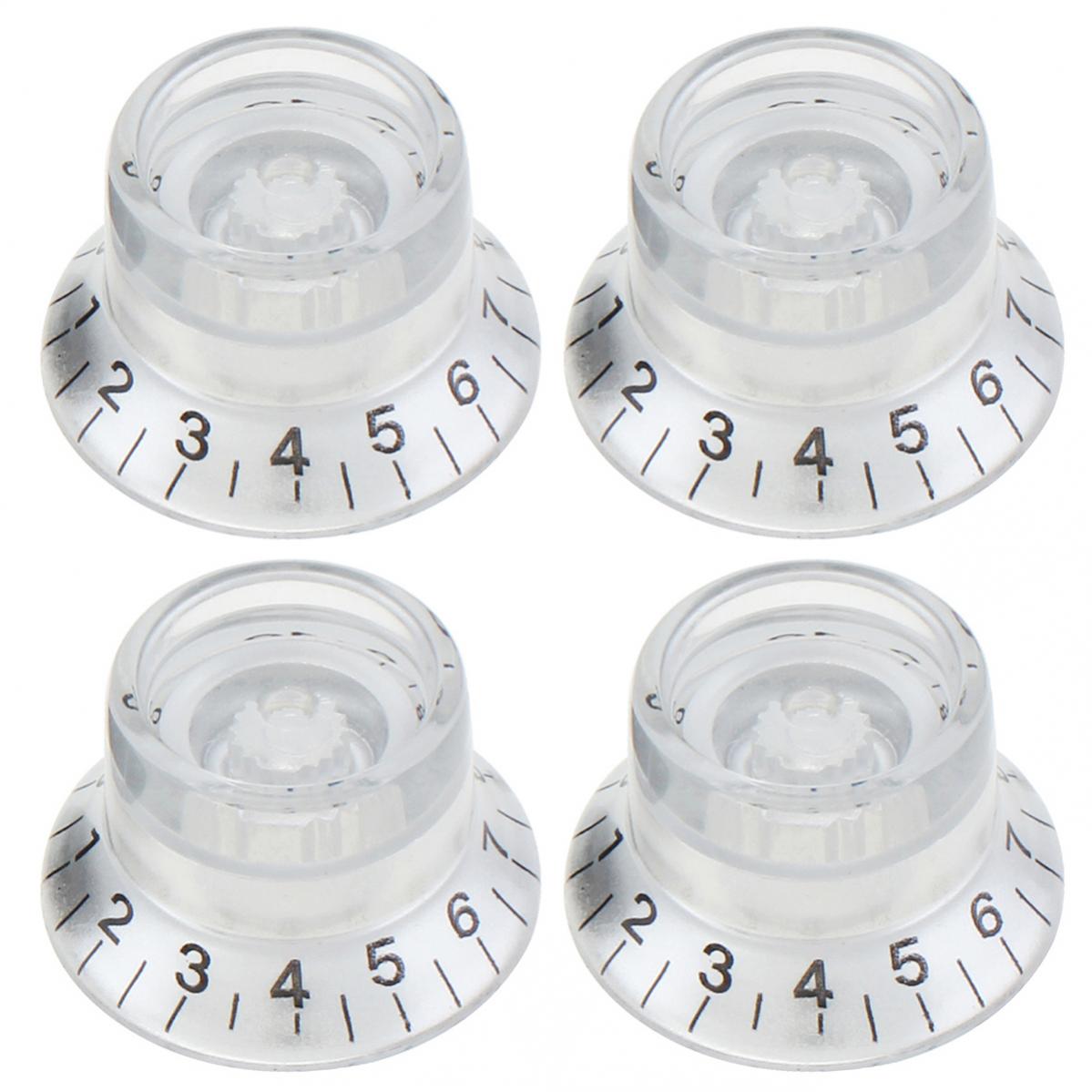 

4 шт., ручки регулировки громкости, тона, подходят для электрогитары в стиле LP серебряный