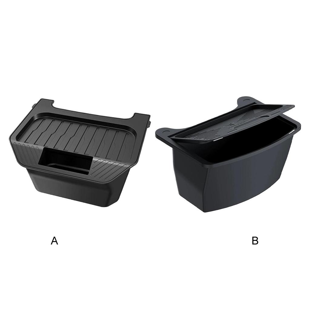 ABS ForTesla Model Y Rear Storage Box Organizer Magnetic Closure For ForTesla Rear Seat Car