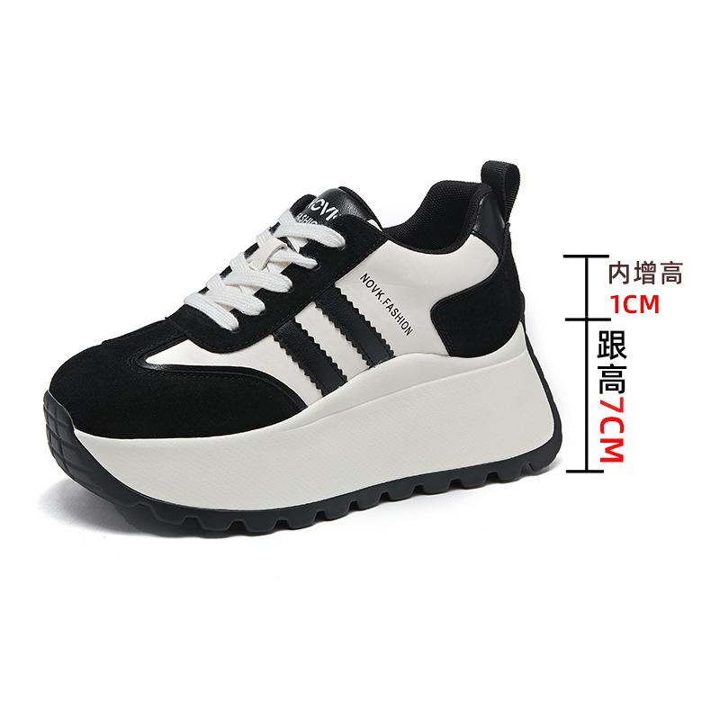 Women's Shoes Autumn Women's 2025 New German Training Shoes Platform Heightening Forrest Gump Shoes Running Sports Leisure Dad Shoes Children