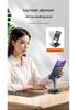 Foldable Aluminum Phone & Tablet Stand with Rotating Anti-Shake Design