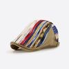 Men's All-season Striped Baseball Cap; Women's Printed Casual Cap; Single-layer Graffiti Beret; Forward-style Cap
