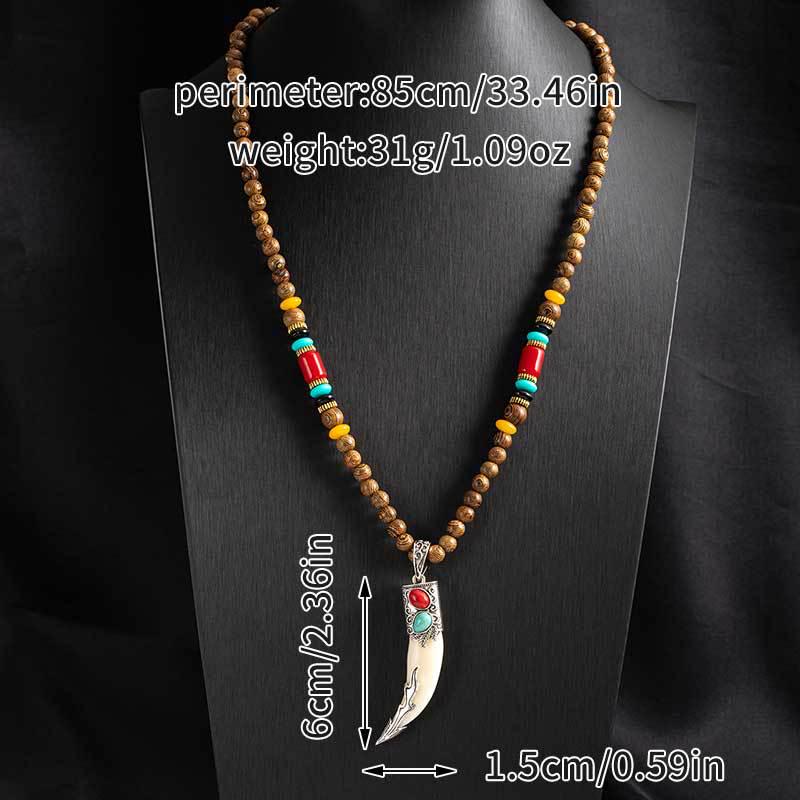 Tibetan Ethnic Sweater Chain Zen Bodhi Necklace: Unisex Retro Scenic Accessory