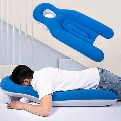 Neues universelles Bauchschläferkissen, tragbares aufblasbares Design, Netzhaut-Lagekissen, bequemes weiches Schlafkissen