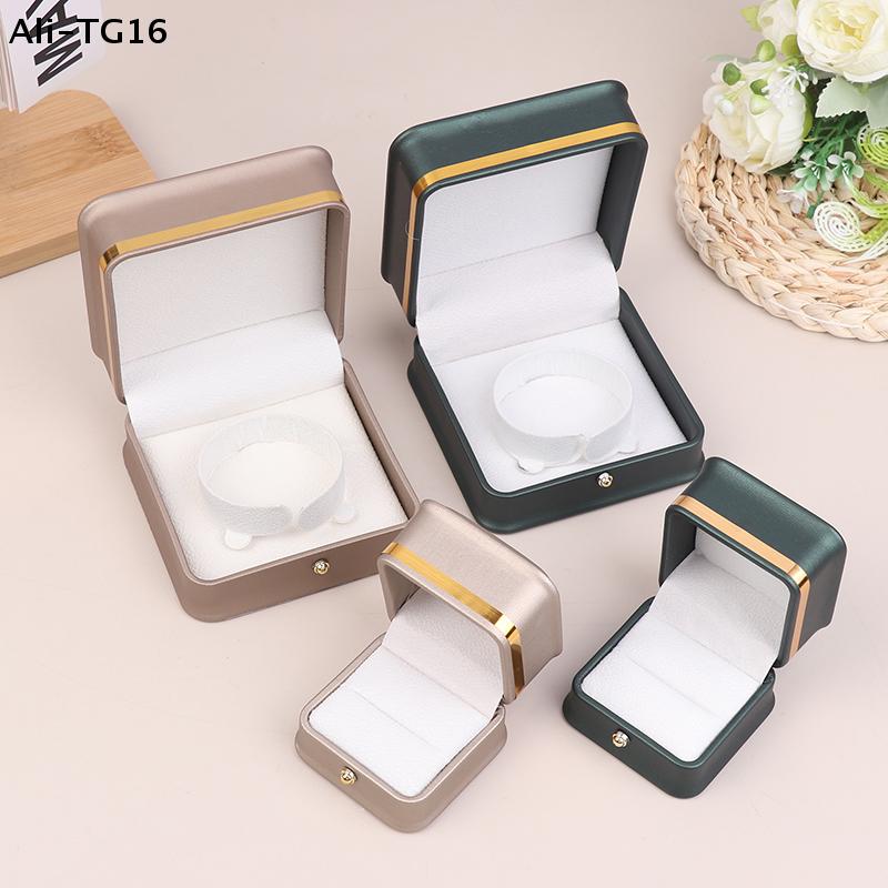 1PC Jewelry Box High End Leather Ring Box Jewelry Box, Valentine's Day, Mother's Day, Birthday Party Gift Box