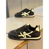 Spring new daily simple board shoes soft sole single shoes light leather surface light Forrest Gump shoes