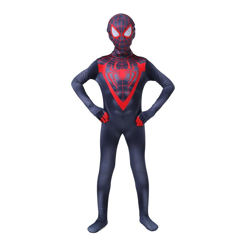 Spider-Man Bodysuit Hero Toby Adult Cosplay Costume Halloween Kids Muscle Spider Onesie