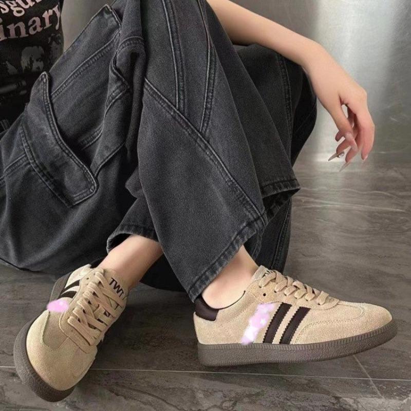 Spring new German training shoes women's retro flat-soled white shoes soft-soled sports and leisure board shoes trendy Forrest Gump shoes