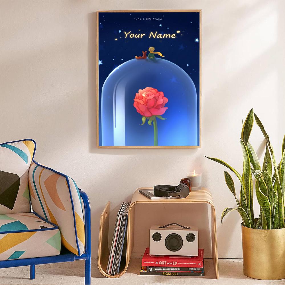 Little Prince Personalized Name Round Diamond Painting Kit Diamond Embroidery Painting Rhinestones Mosaic Frameless Handwork Decoration Arts