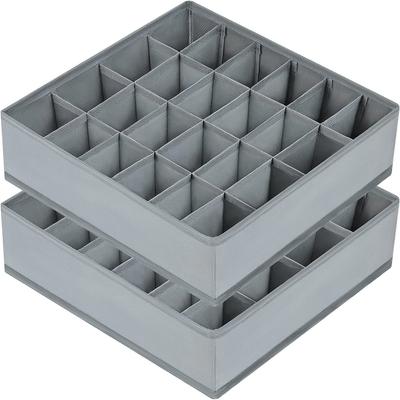 Fächer Stoff Socken & Unterwäsche Organizer - Robuster Reißverschluss, Faltbare Aufbewahrungsbox für SockenSocken-Organizer