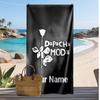 Depeche Mode Custom Beach Towel, Print Your Name Text Lightweight Absorbent Towel for Swimming Travel