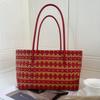 Hollow Out PVC Vegetable Basket Bag Vacation Style Bohemian Style Beach Tote Bag Large Capacity Waterproof Weave Bag Streetwear