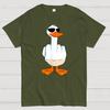 Duck! Funny Cotton Summer Casual Cool Loose T-Shirt
