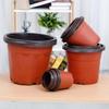 100pcs 10cm Seeding Nursery Pot Soft Plant Nursery Pots Flowerpot Plastic Grow Box Home Garden Planting Accessories