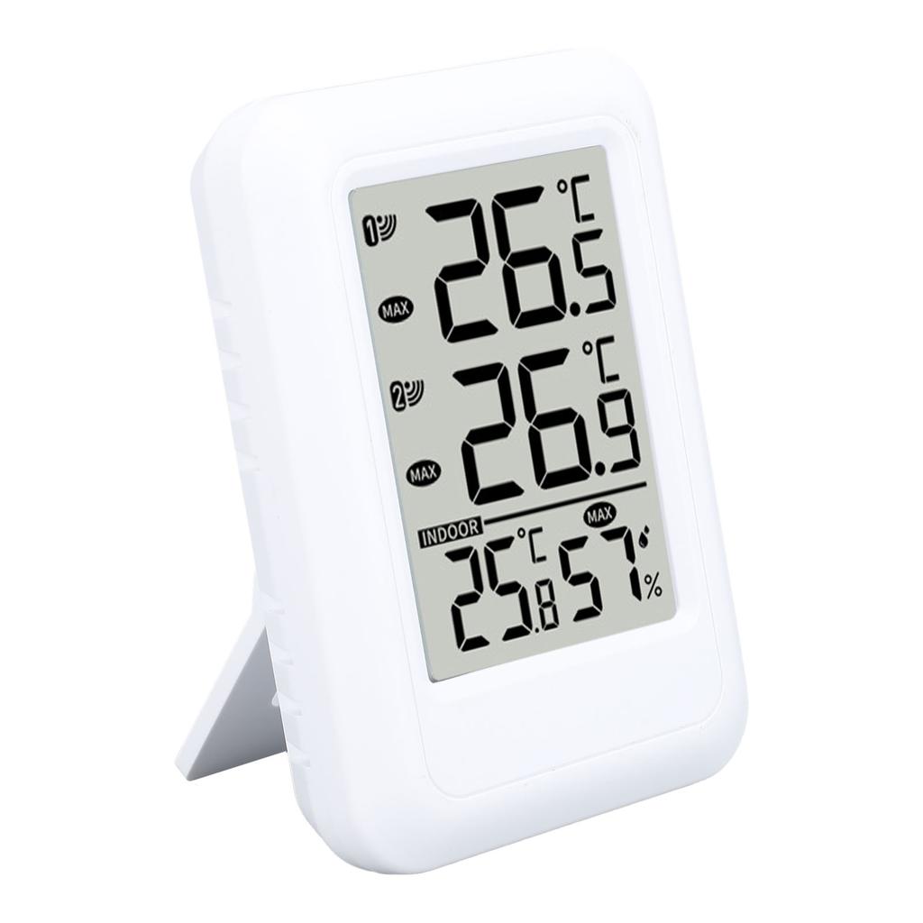 Indoor Outdoor Thermometer Time Display Alarm Calendar Function Digital Wireless Thermometer for Home Factory Office
