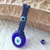 Boho Evil Eye Pendant Handmade Macrame Turkish Nazar Charm Cotton Tassel Bag Hanger Car Ornament Home Decor Gift