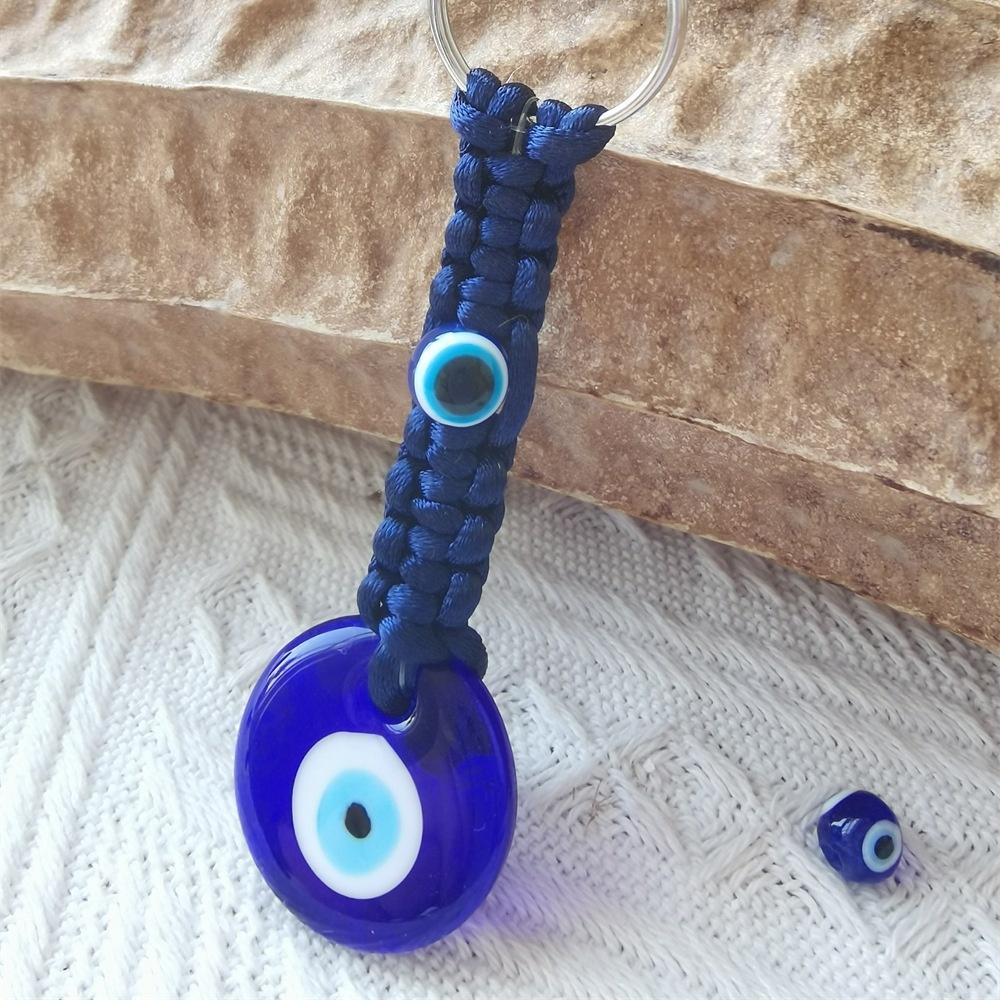 Boho Evil Eye Pendant Handmade Macrame Turkish Nazar Charm Cotton Tassel Bag Hanger Car Ornament Home Decor Gift