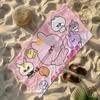 Cute Asamimichan Towel Yoga Gym Yoga Gym Lightweight Portable for Swimming Beach Travel Sports Accessories Sandproof