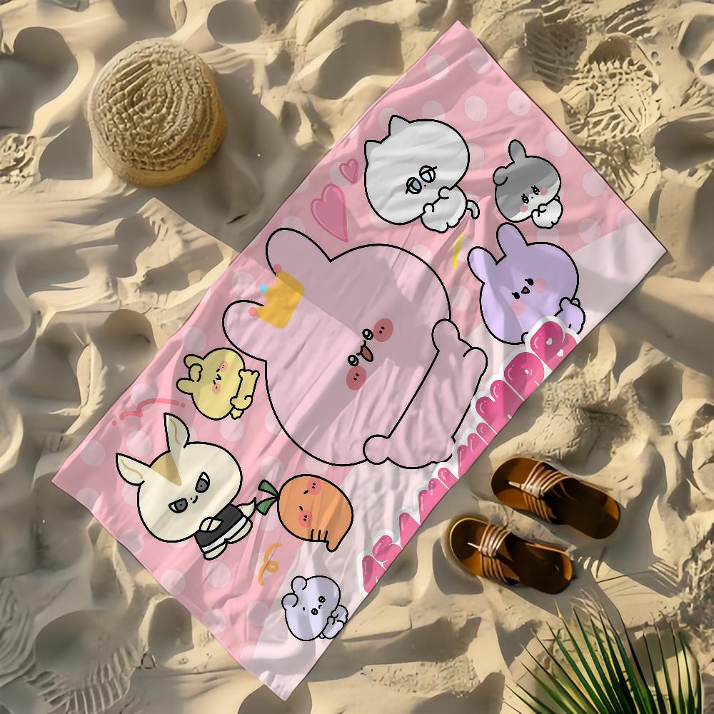 Cute Asamimichan Towel Yoga Gym Yoga Gym Lightweight Portable for Swimming Beach Travel Sports Accessories Sandproof