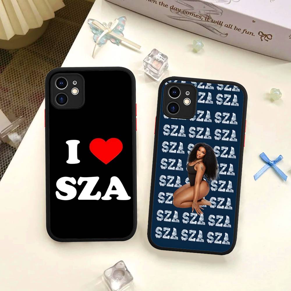 Singer SZA SOS Phone Case For IPhone 16 15 14 11 12 13 Pro Max X Plus XS MAX Translucent Matte Cover