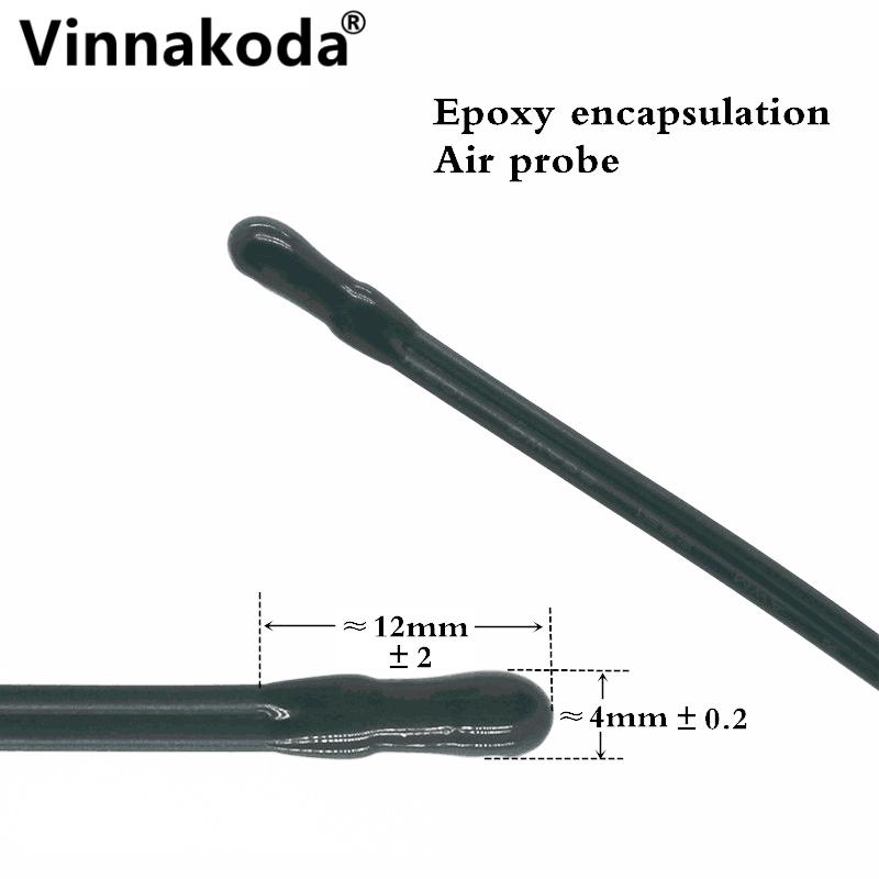 

1PCS NTC Thermistor Temperature Sensor B3950 10K 1% Air probe air conditioning probe 13/20/25/30/35/40/50CM 1/2/5M 10K-L13CM
