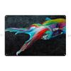 Technicolour Life Metal Sign Wall Decor Funny Printed Club Pub Mural Tin Sign Poster