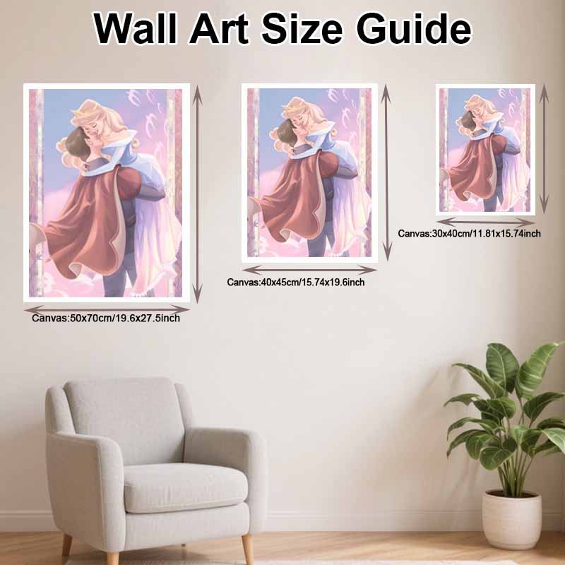 Disney Diamond Painting 5D DIY Aurora Prince Charming Diamond Painting Art Diamond Painting Kit Adult/Beginner Gift Idea Home Decor