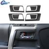 Matte Black Interior Car Door Handle Bowl Frame Cover Decoration for 4Runner 10+