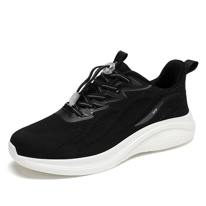 Spring and Autumn Women's Shoes Running Shoes Middle School Students Lightweight Breathable Fly-woven Casual Shoes Couple Shoes Travel Shoes Sports