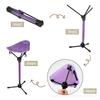 Tragbarer Klapphocker mit verstellbarer Höhe, Aluminium Campingstuhl Hocker für Outdoor, Wandern, Angeln, Anstehen