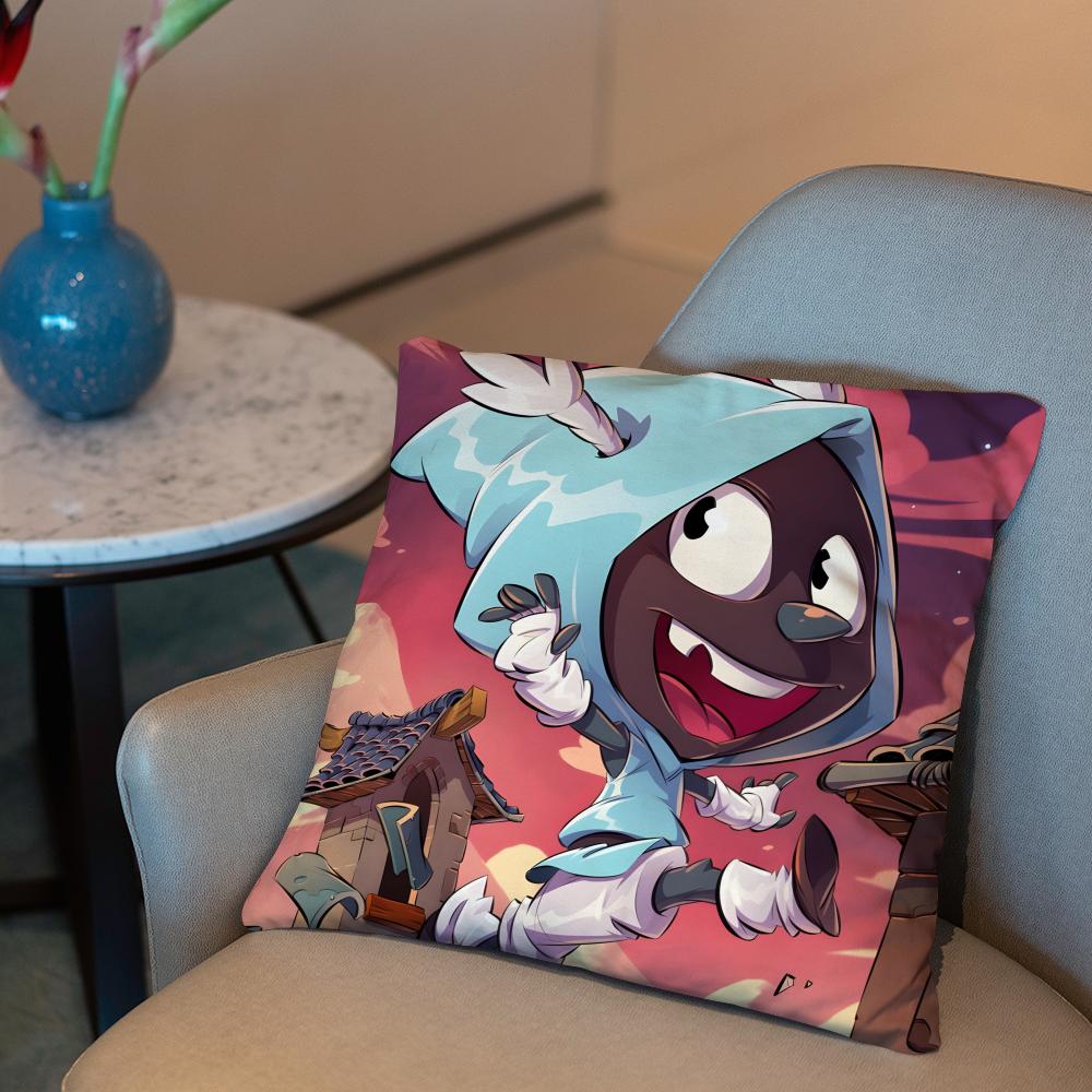 Game D-Dofus Cushion Cover 2-in-1 Reversible Plush Pillow Cover | Car/Sofa/Bed | Perfect Gift
